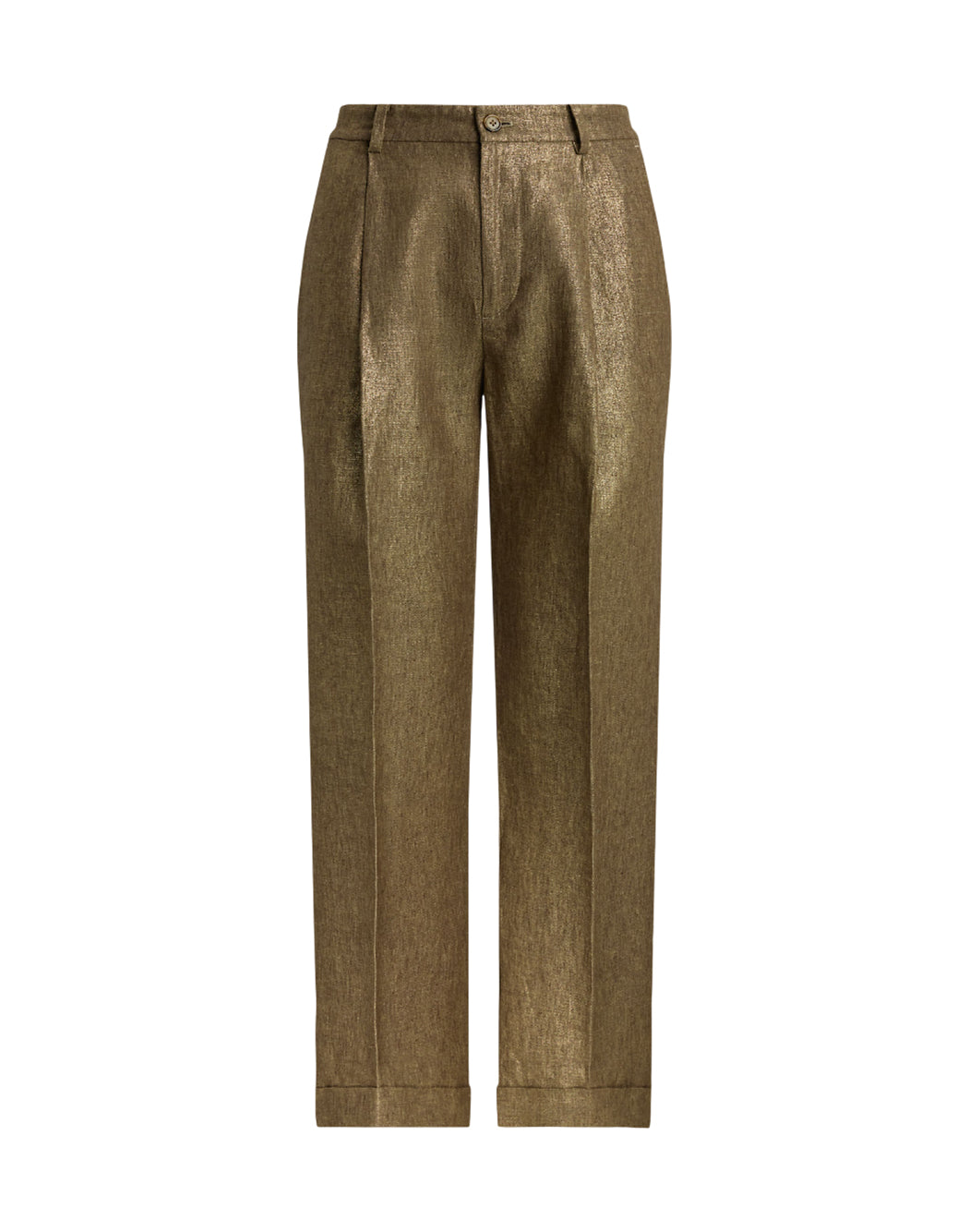 Lauren Ralph Lauren PANTALONE METALLIC Bronzo