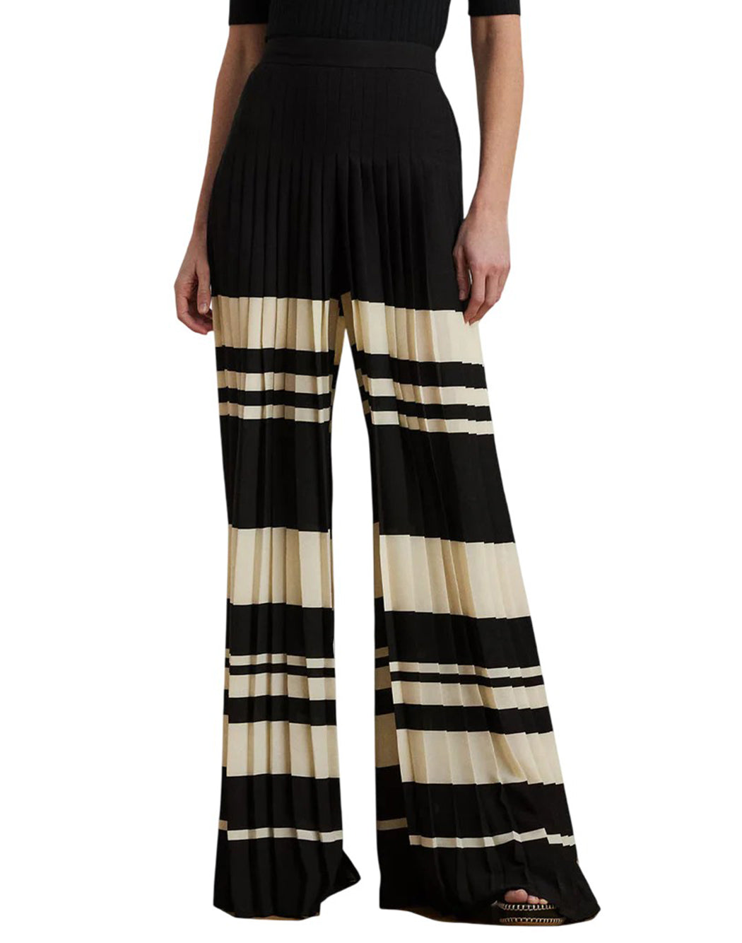 Lauren Ralph Lauren PANTALONI A GAMBA LARGA Neutro