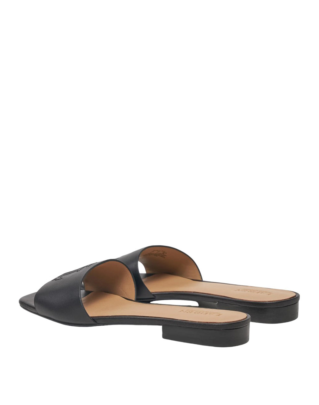 "Lauren Ralph Lauren SANDALI "EVERLEY SLD SLIDE" Nero"