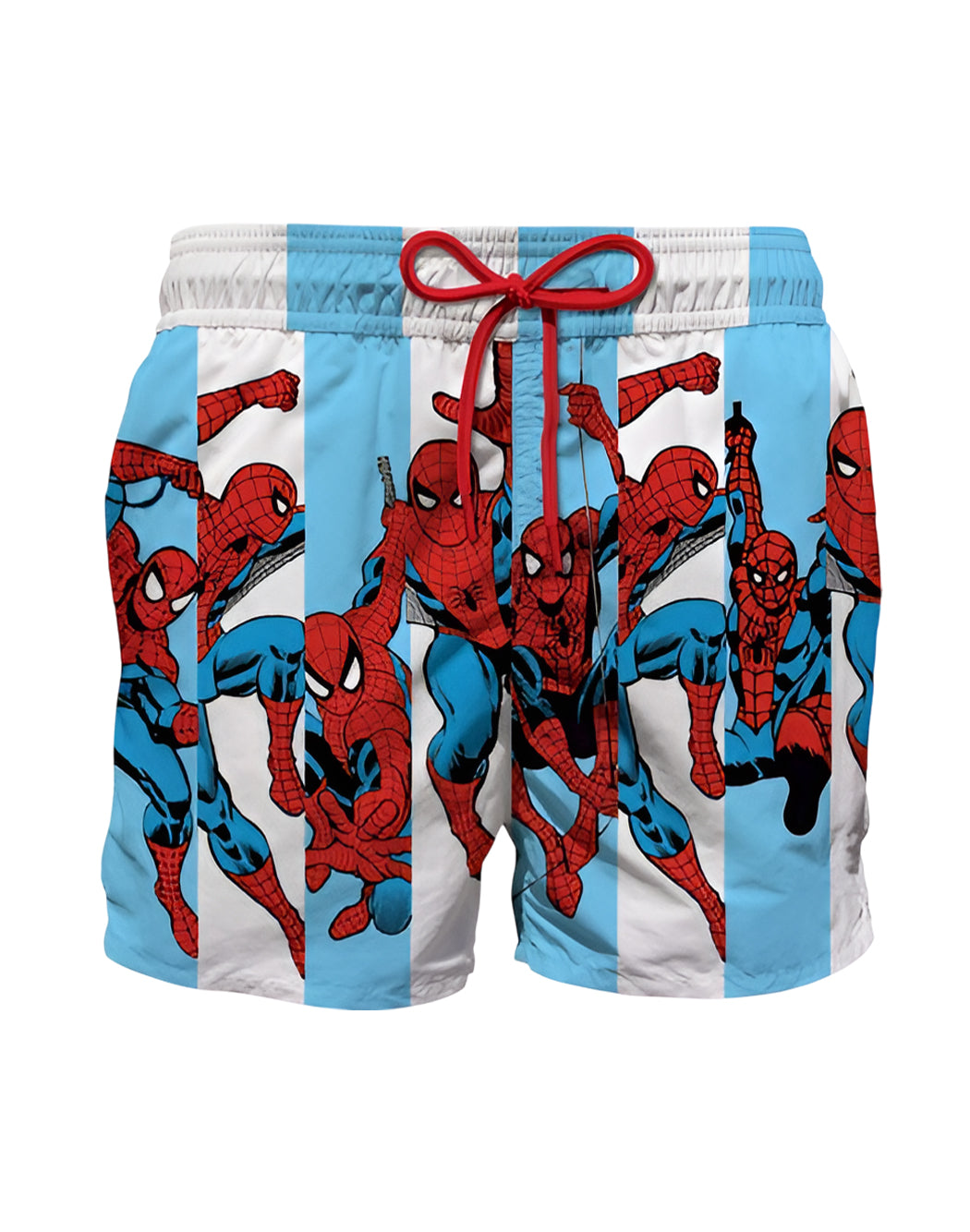 Mc2 Saint Barth SHORTS MARE CON STAMPA SPIDERMAN Multicolor
