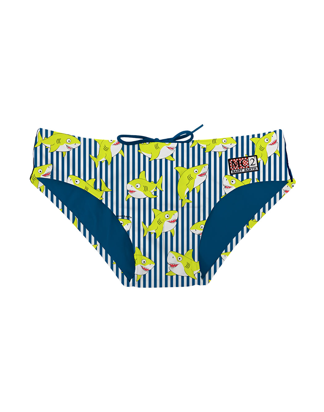 Mc2 Saint Barth SLIP MARE CON STAMPA SQUALI Blu