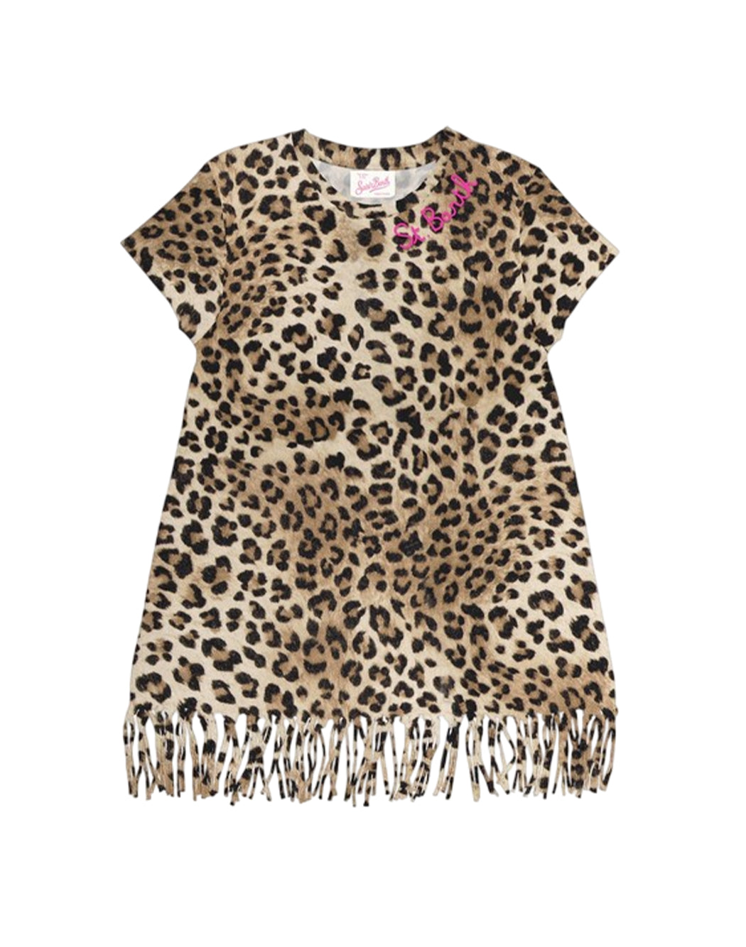 Mc2 Saint Barth ABITO ABBEY CON STAMPA ANIMALIER Marrone