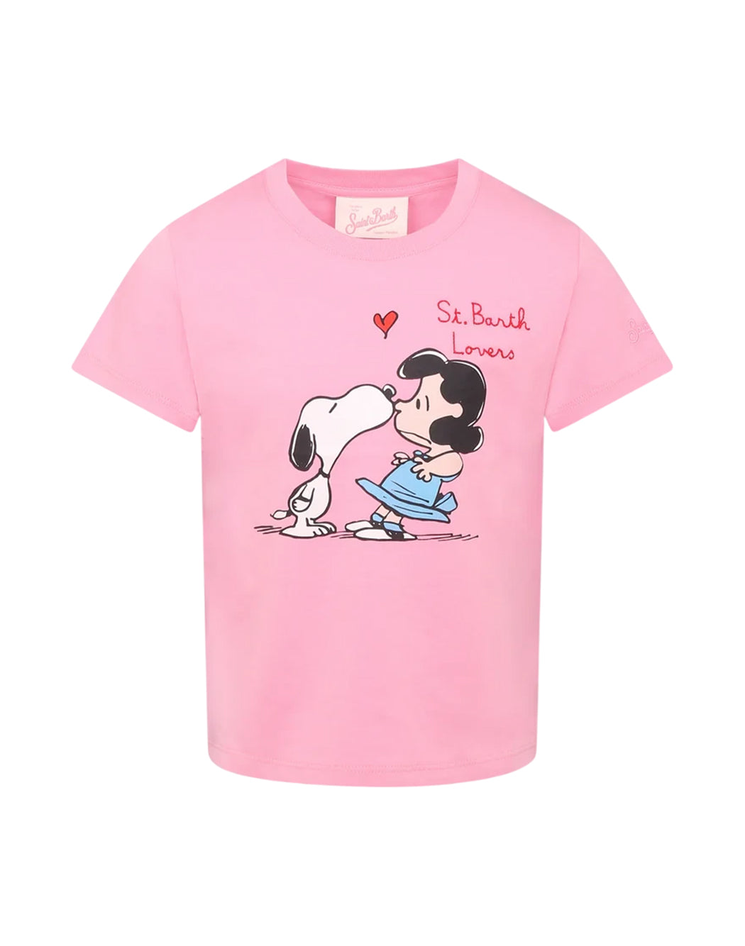 Mc2 Saint Barth T SHIRT CON STAMPA SNOOPY LUCY KISS Rosa