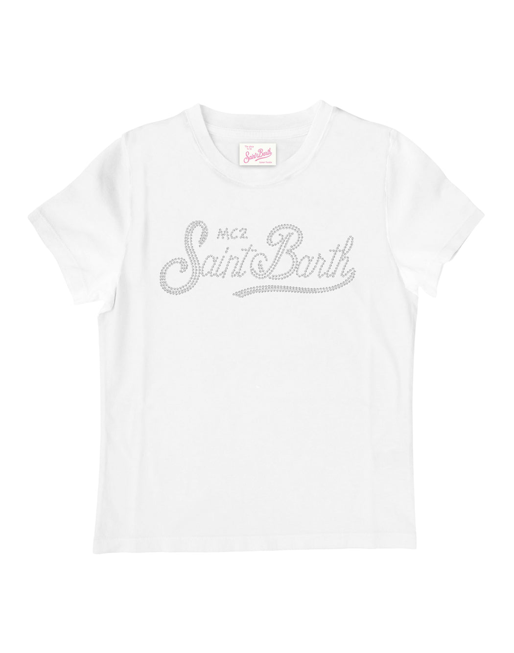 Mc2 Saint Barth T-SHIRT BASIC CON LOGO Bianco