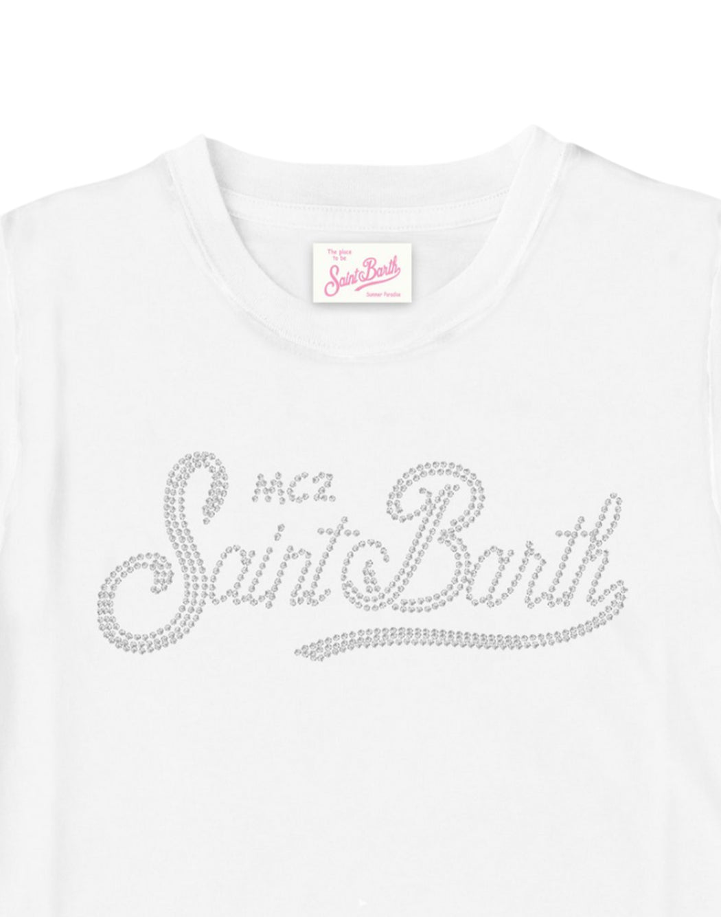 Mc2 Saint Barth T-SHIRT BASIC CON LOGO Bianco