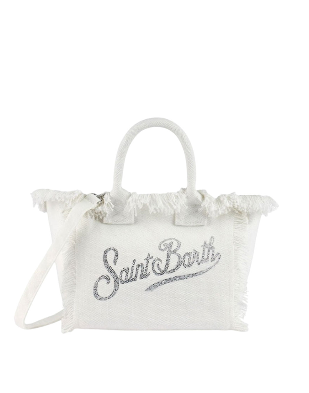 "Mc2 Saint Barth :BORSA "COLETTE" CON STRASS Bianco"
