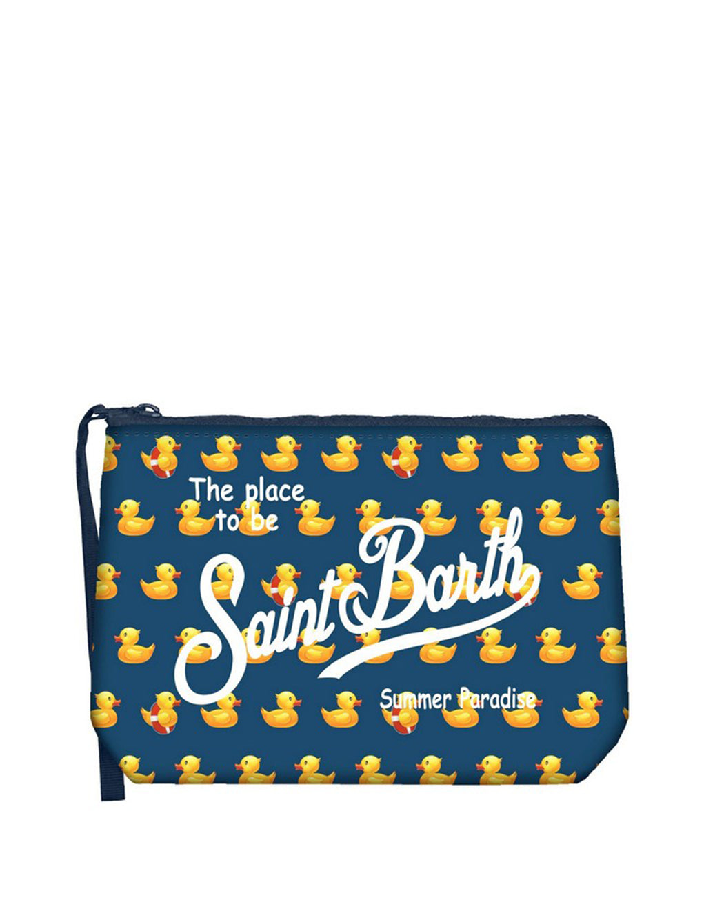 Mc2 Saint Barth ALINE CLUTCH WITH DUCKY PRINT Blue