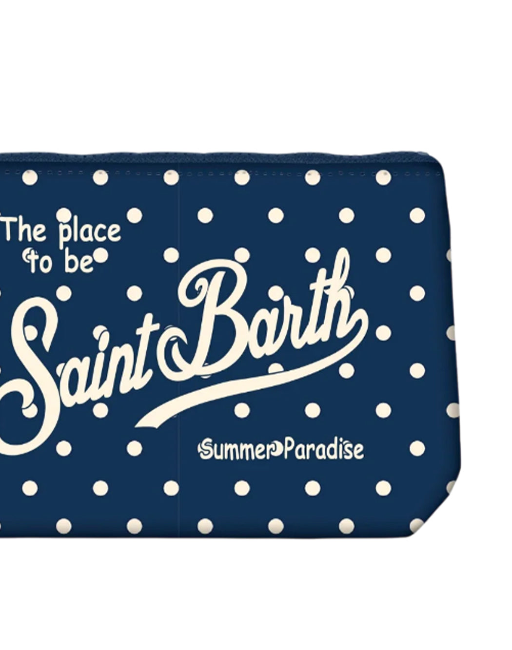 Mc2 Saint Barth POCHETTE ALINE CON STAMPA A POIS Blu