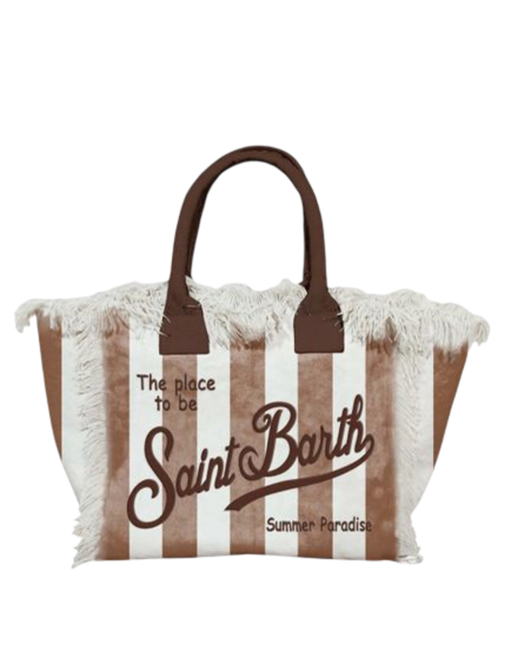 Mc2 Saint Barth GESTREIFTE VANITY-TASCHE Braun