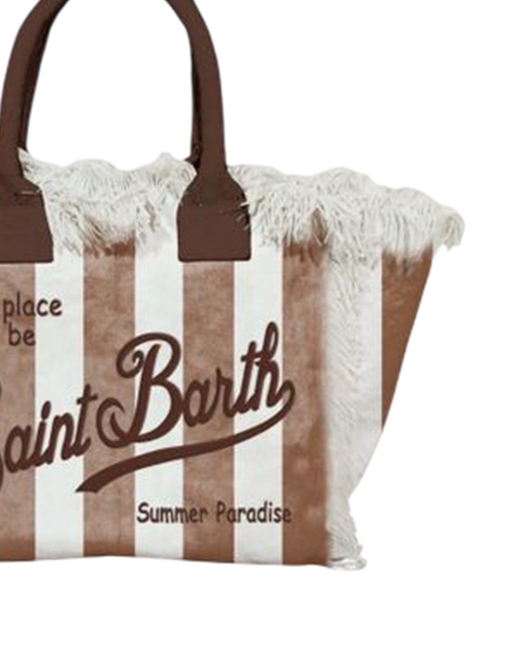 Mc2 Saint Barth GESTREIFTE VANITY-TASCHE Braun