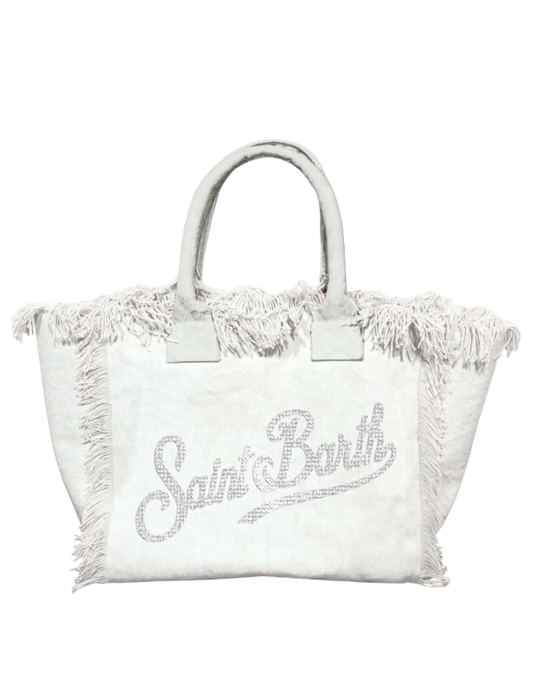 Mc2 Saint Barth BORSA VANITY CON STRASS Bianco