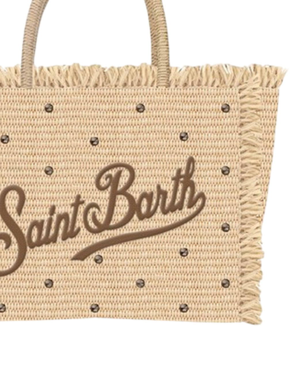 Mc2 Saint Barth BORSA COLETTE STRAW N CON STRASS Neutro