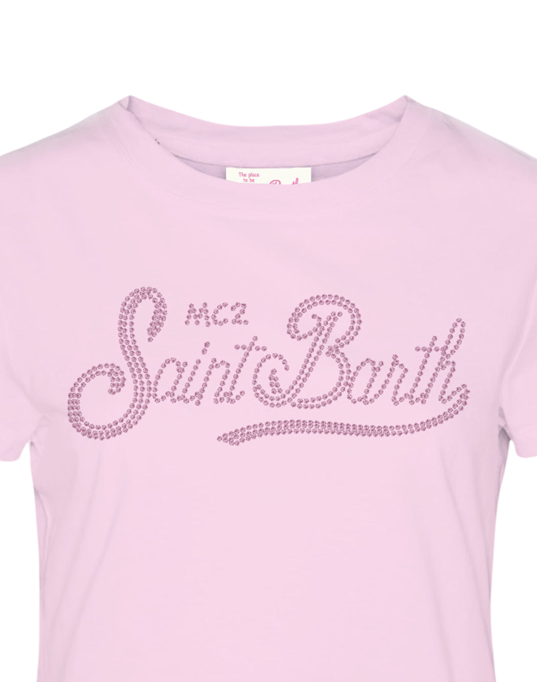 Mc2 Saint Barth EMILIE T SHIRT WITH Pink LOGO