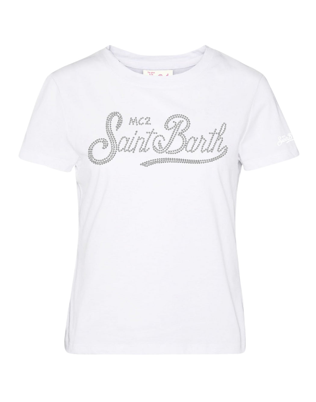 Mc2 Saint Barth EMILIE T SHIRT WITH LOGO White