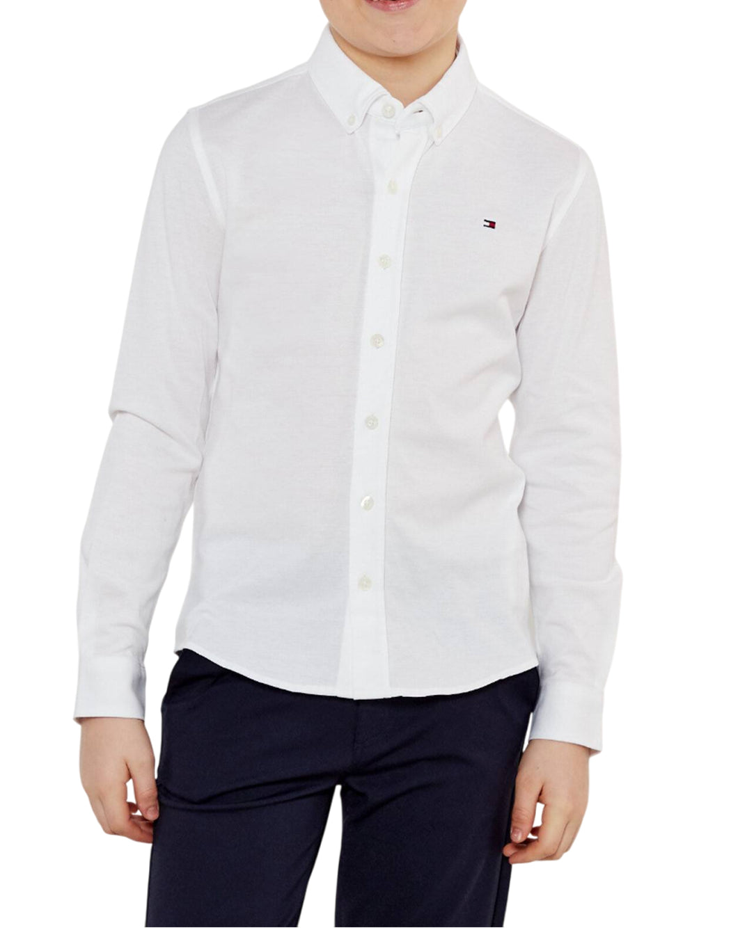 Tommy Hilfiger CAMICIA CON LOGO Bianco