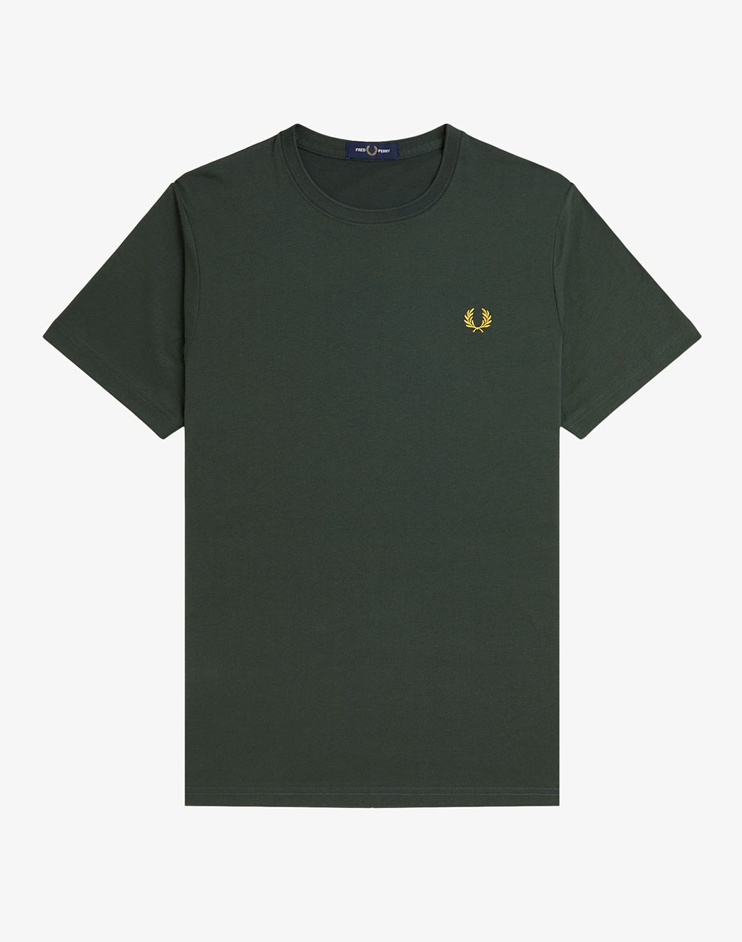 Fred Perry T SHIRT CON LOGO RICAMATO Verde