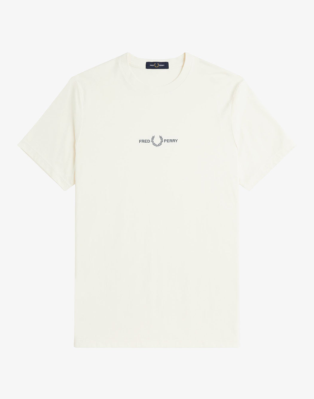 Fred Perry T SHIRT CON RICAMO GRAFICO Bianco