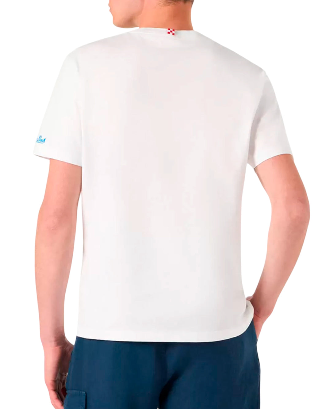 Mc2 Saint Barth T-SHIRT CON LOGO FRONTALE Bianco
