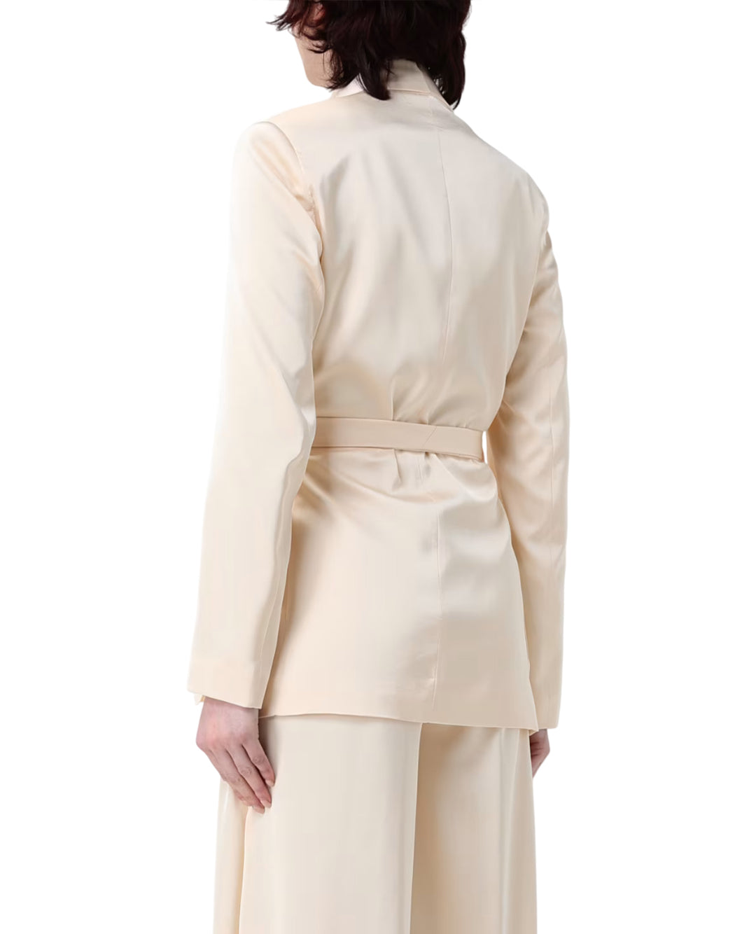 Hanita BLAZER CON CINTURA IN VITA Neutro