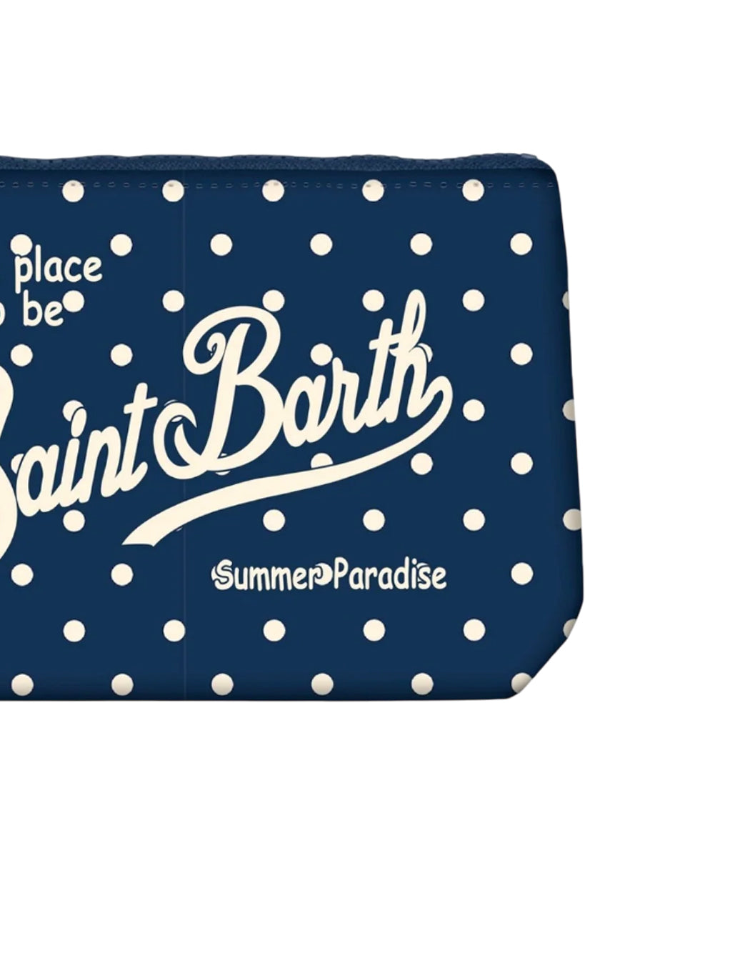 Mc2 Saint Barth POCHETTE ALINE CON STAMPA A POIS Blu