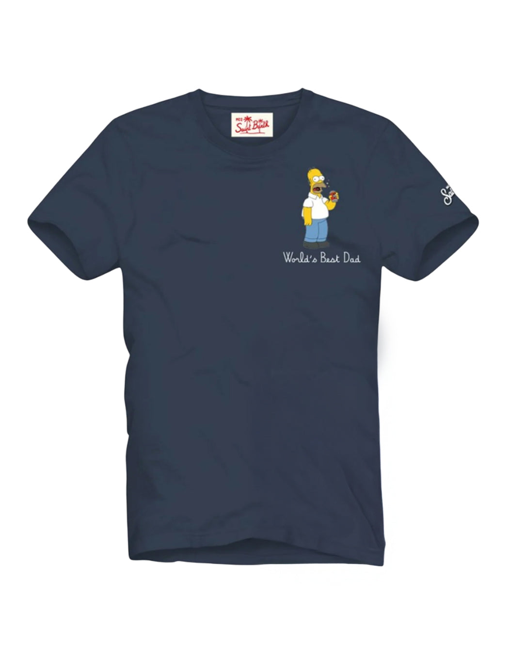 Mc2 Saint Barth T-SHIRT CON LOGO FRONTALE Blu