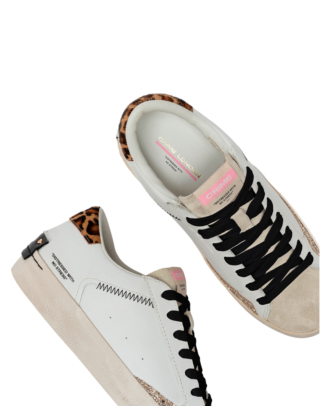 Crime London SNEAKERS CRIME LONDON DISTRESSED SAVAGE - 27000PP6B Bianco