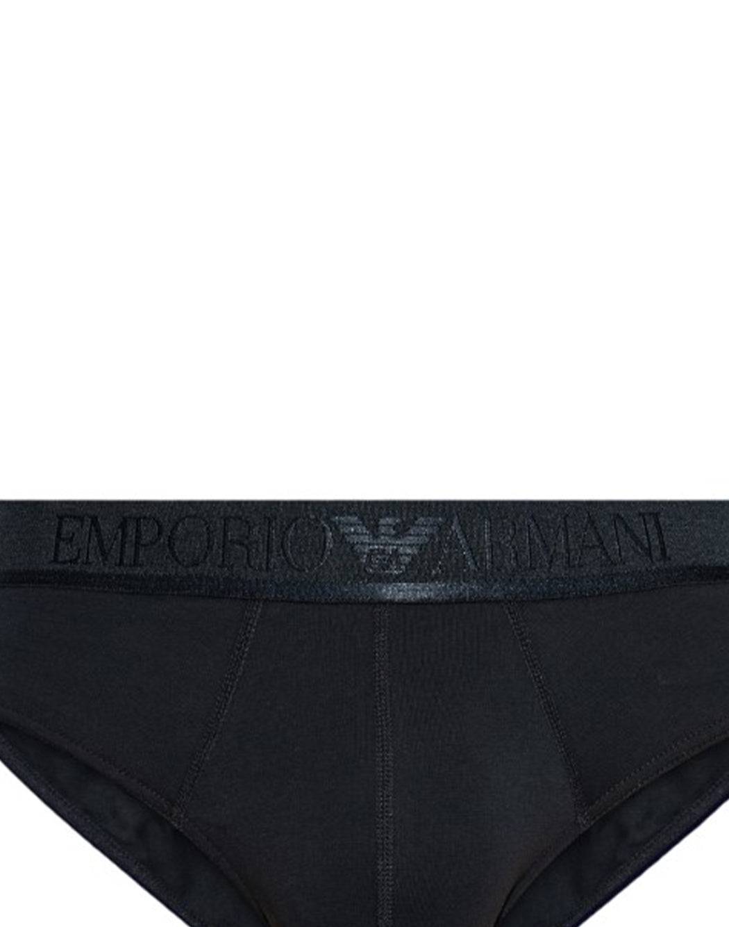 Emporio Armani Underware SLIP SHINY LOGOBAND ASV Nero