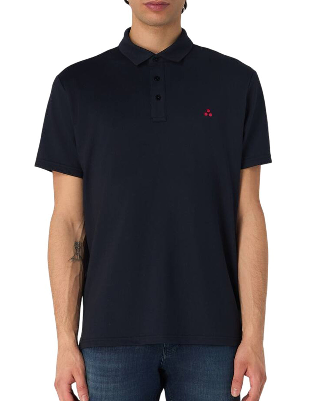Peuterey T-SHIRT CON RICAMO LOGO Blu