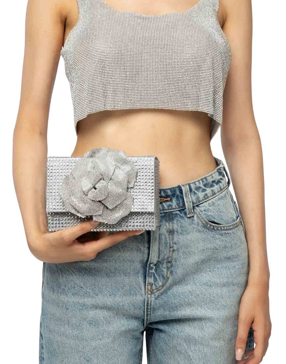 Twenty Fourhaitch CLUTCH CHARLESTON Argento