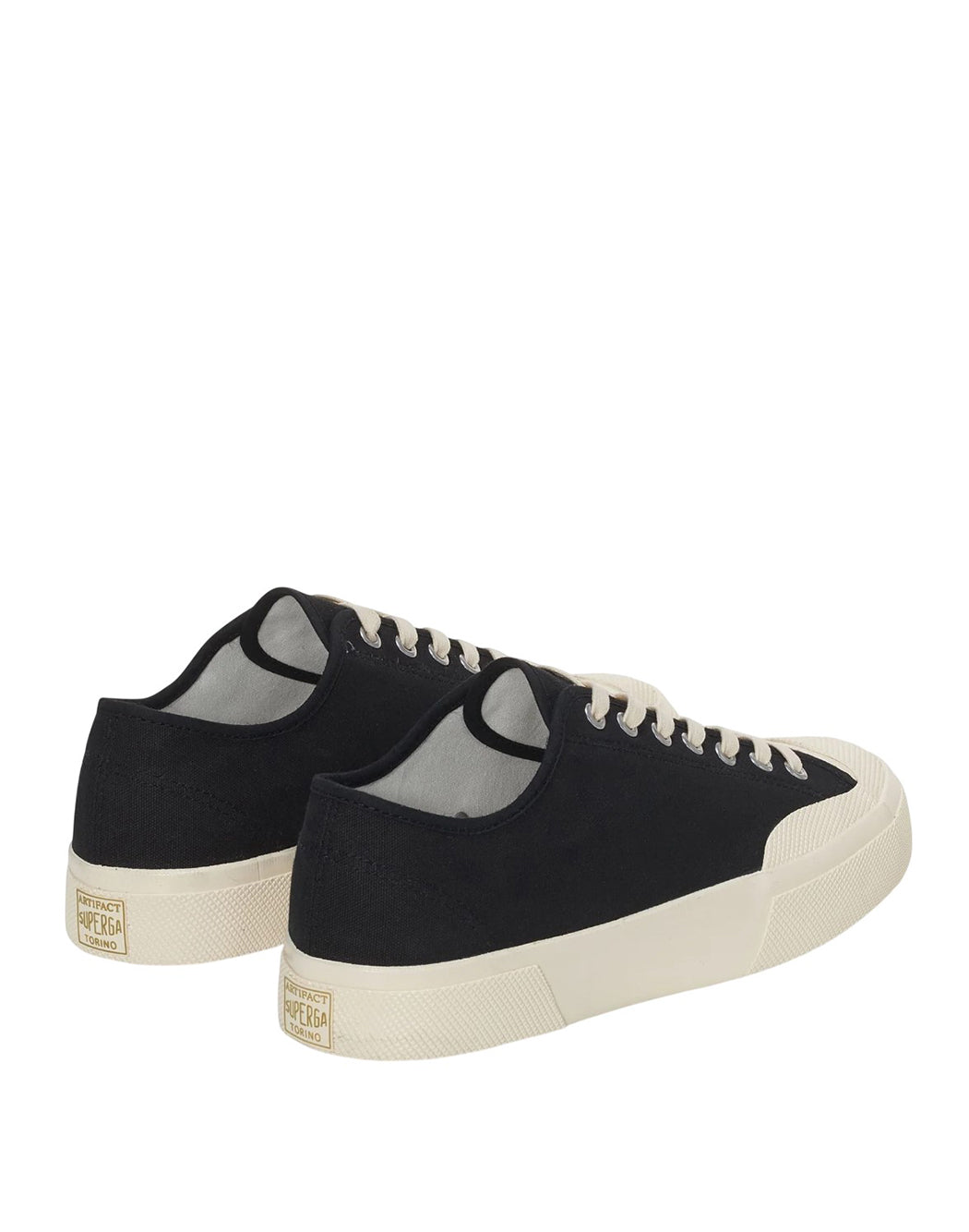 "Superga SNEAKERS "2432 WORKS LOW CUT COTTON CANVAS" Nero"