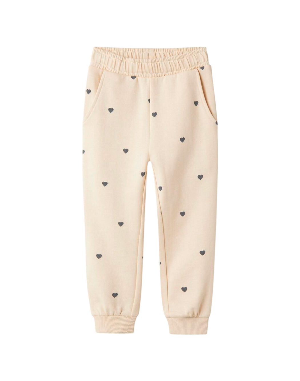 Name It PANTALONE FELPATO CON CUORICINI Neutro