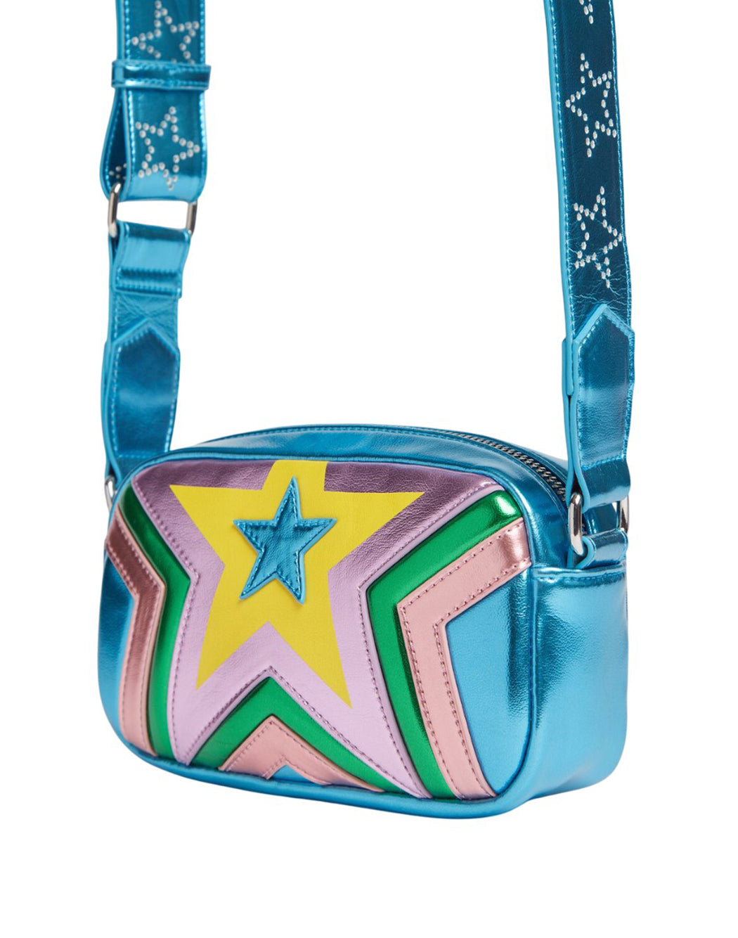 Stella Mccartney Kids BORSA STAR METALLIZZATA Multicolor