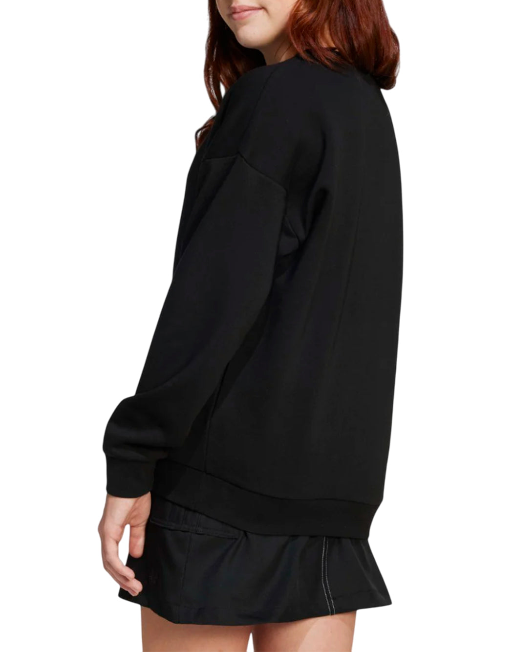 Adidas FELPA CON MINI LOGO Nero