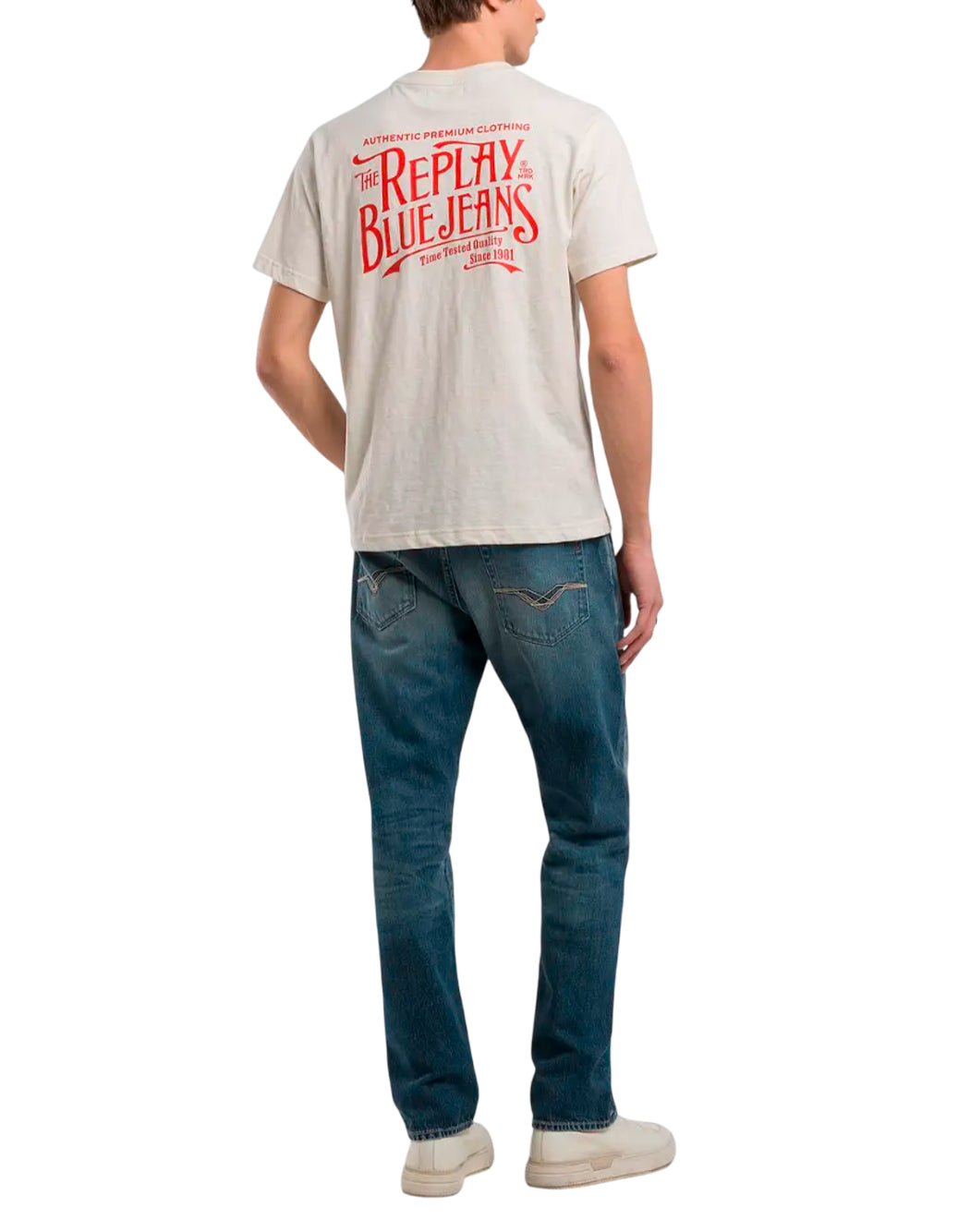 Replay T-SHIRT FIAMMATO Bianco