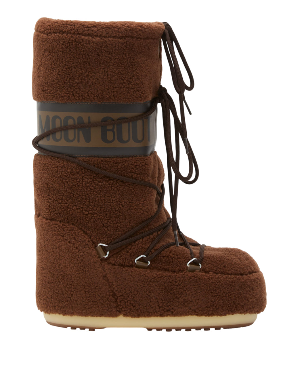 "Moon Boot STIVALI DA NEVE "ICON TEDDY" Marrone"