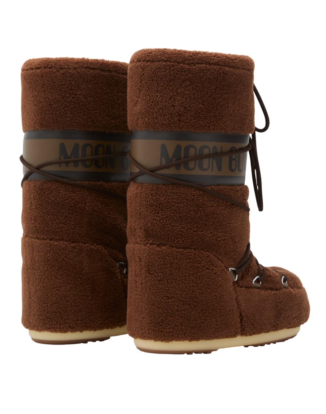 "Moon Boot STIVALI DA NEVE "ICON TEDDY" Marrone"