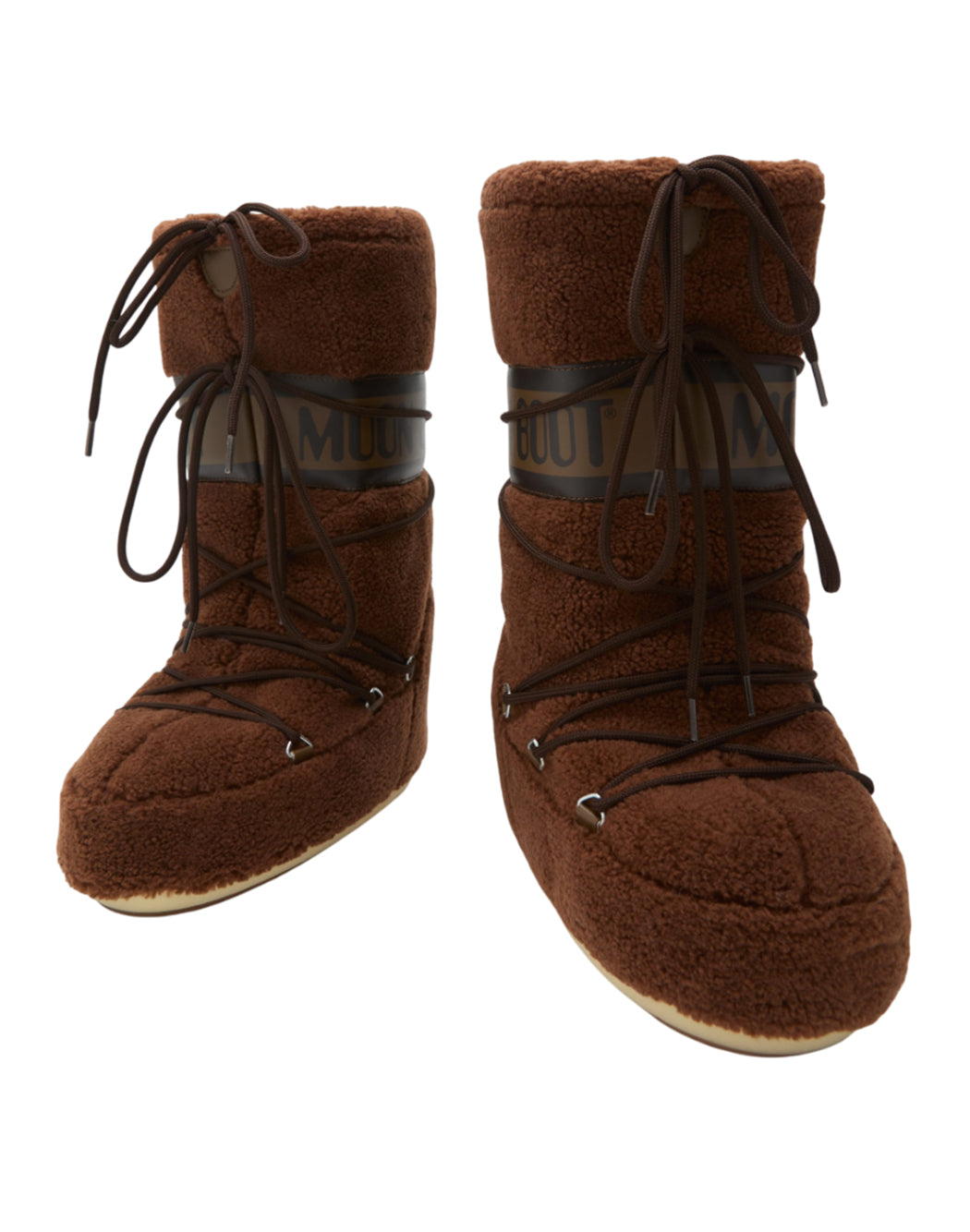 "Moon Boot STIVALI DA NEVE "ICON TEDDY" Marrone"