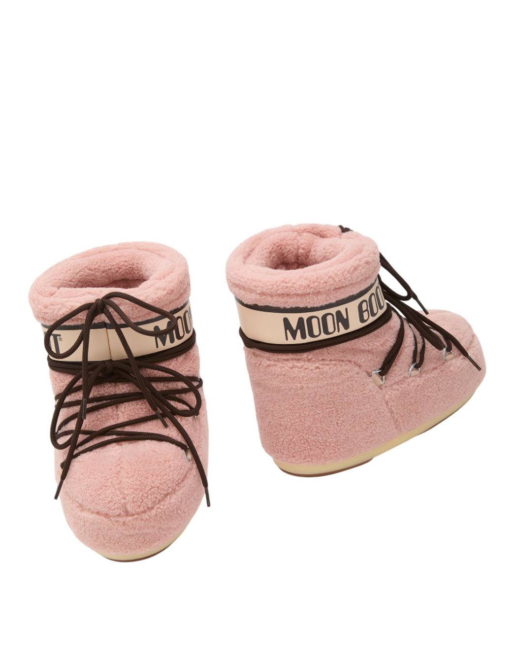 "Moon Boot STIVALETTI DA NEVE "ICON LOW TEDDY" Rosa"