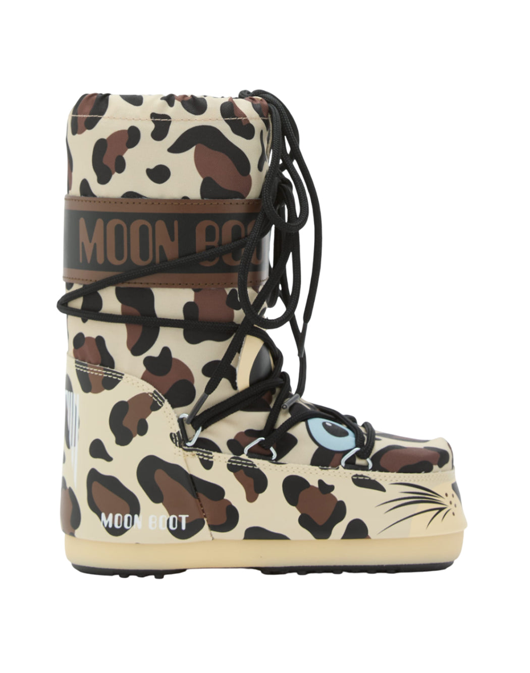 "Moon Boot STIVALI DA NEVE "LEOPARD" Marrone"