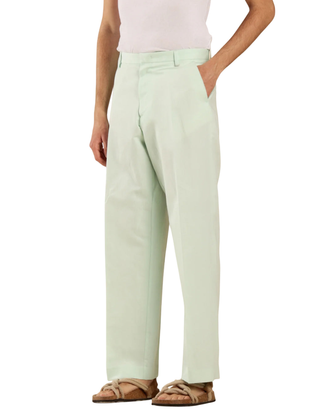 PANTALONE MISTO LINO