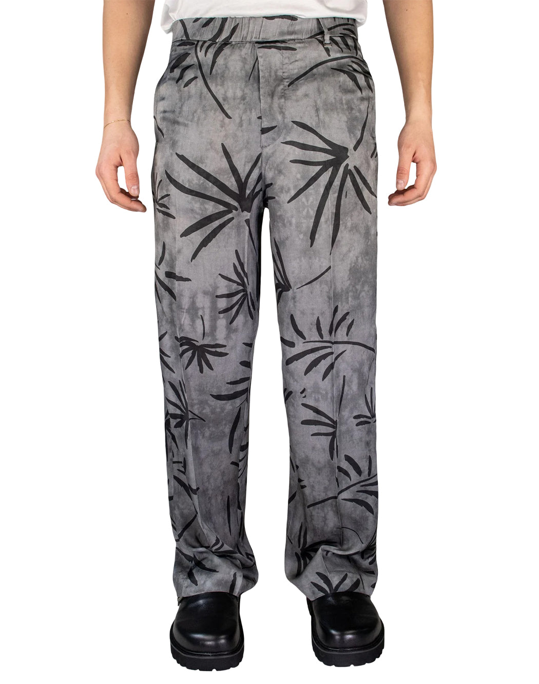 PANTALONE CON STAMPA PALME