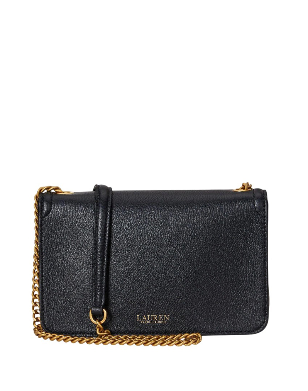 Lauren Ralph Lauren BORSA A SPALLA CON LOGO MAGNETICO Nero