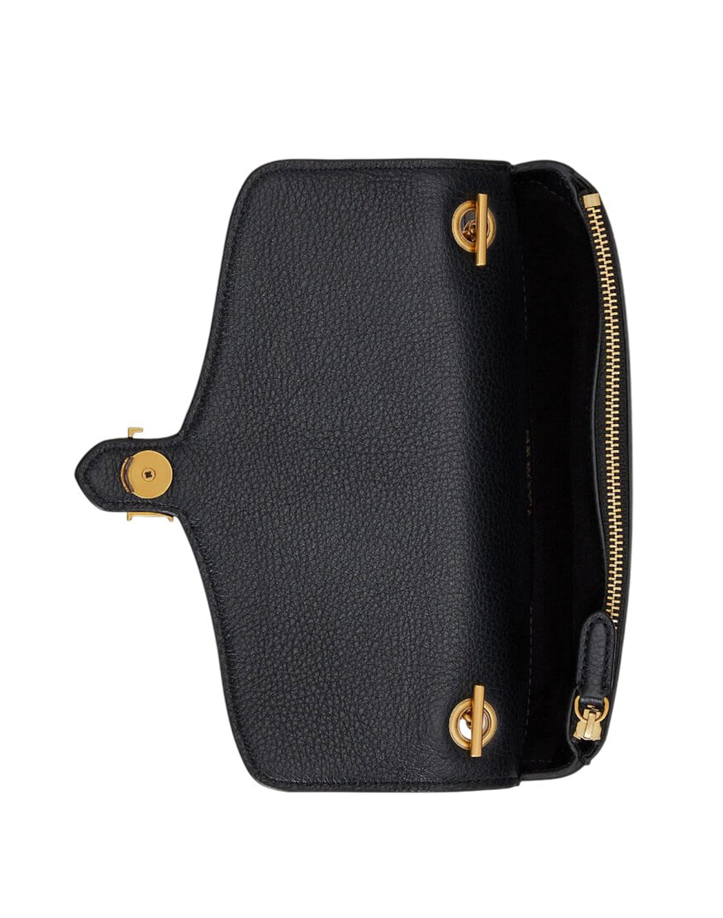 Lauren Ralph Lauren BORSA A SPALLA CON LOGO MAGNETICO Nero