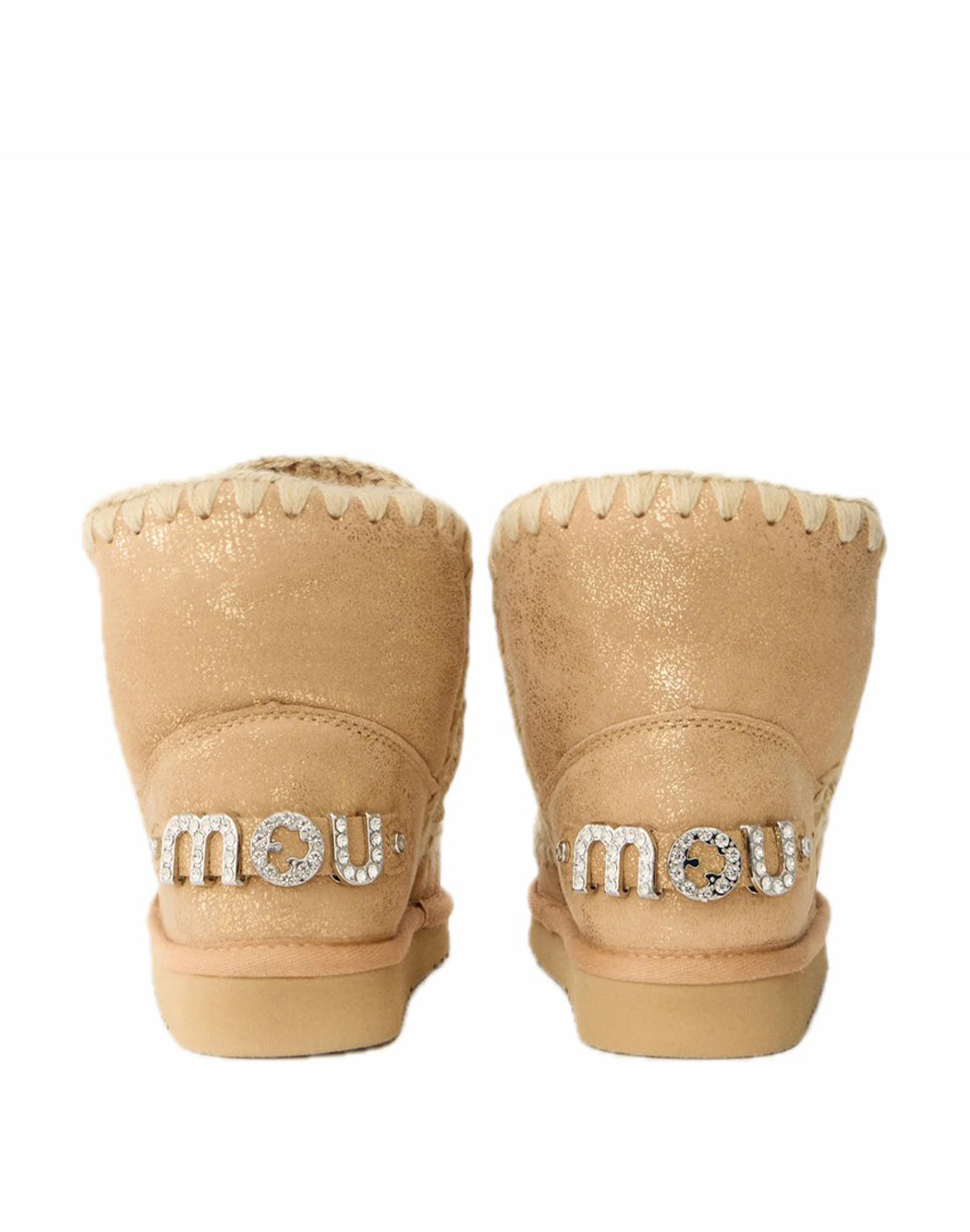 Mou STIVALETTI ESKIMO 18 CON LOGO GIOIELLO Neutro