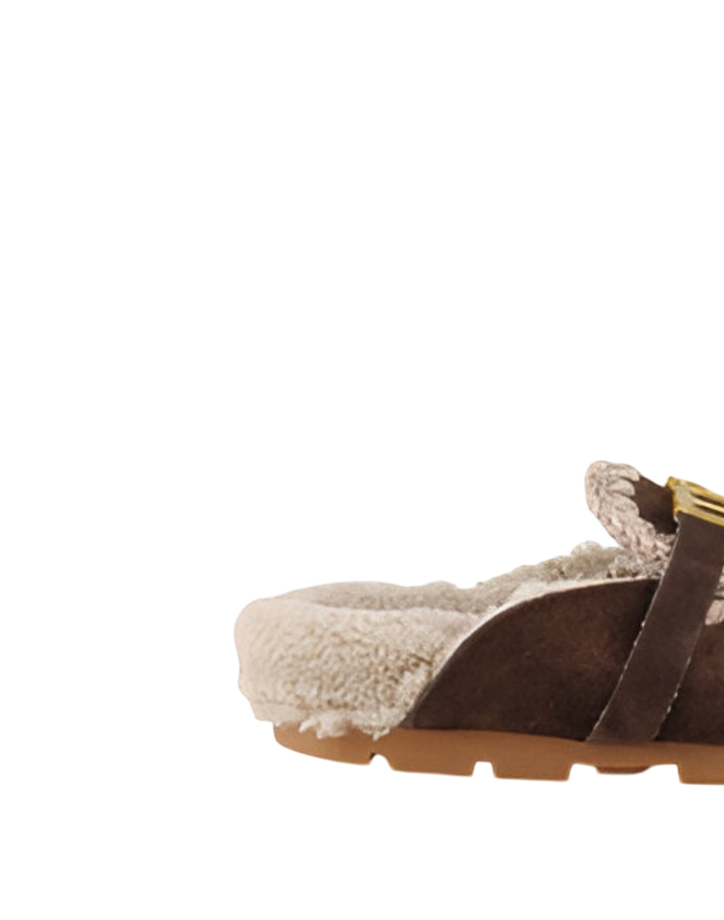Mou CIABATTE ESKIMO CON MAXI LOGO Marrone