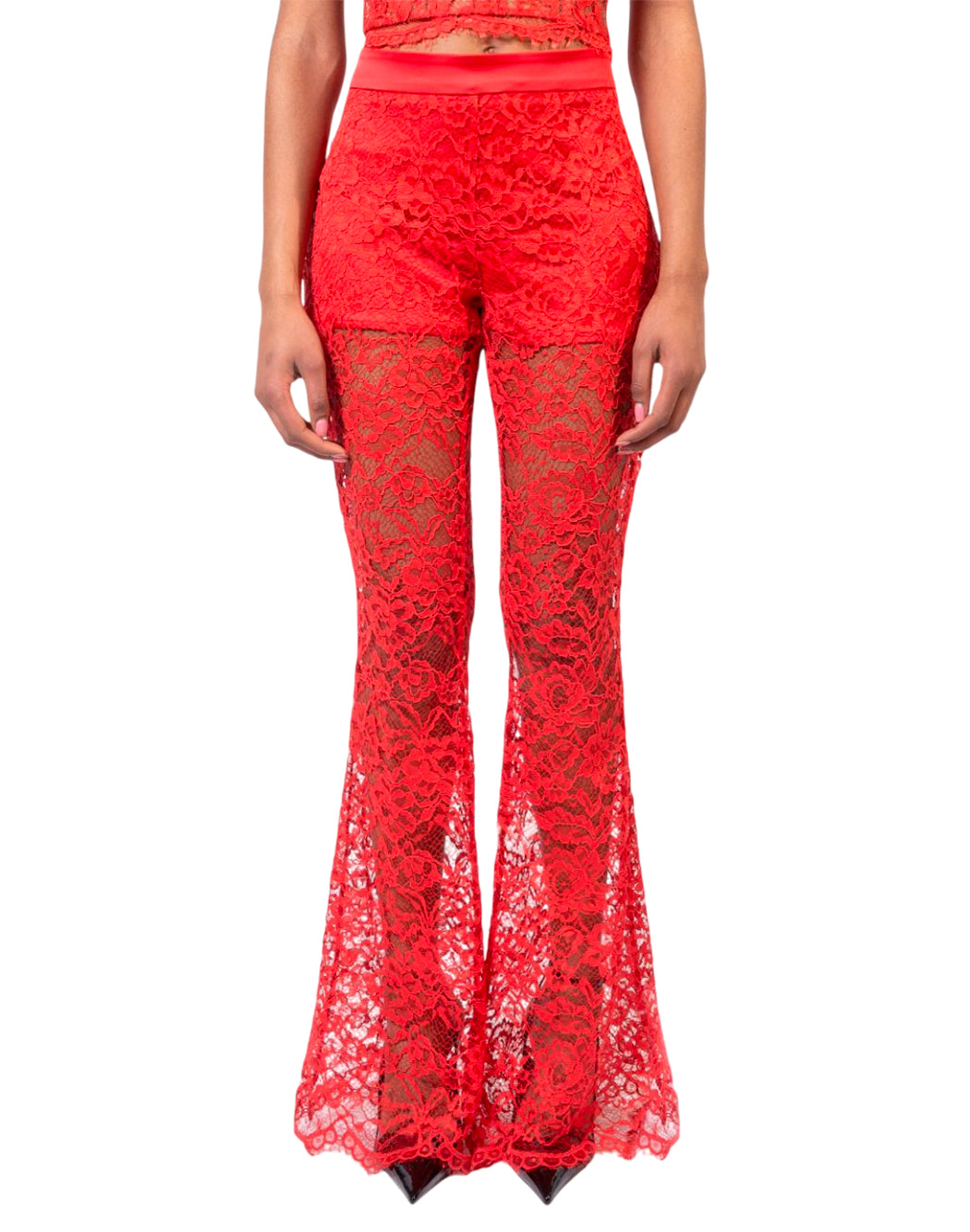 "Doris S PANTALONE "AMETISTA" Rosso"