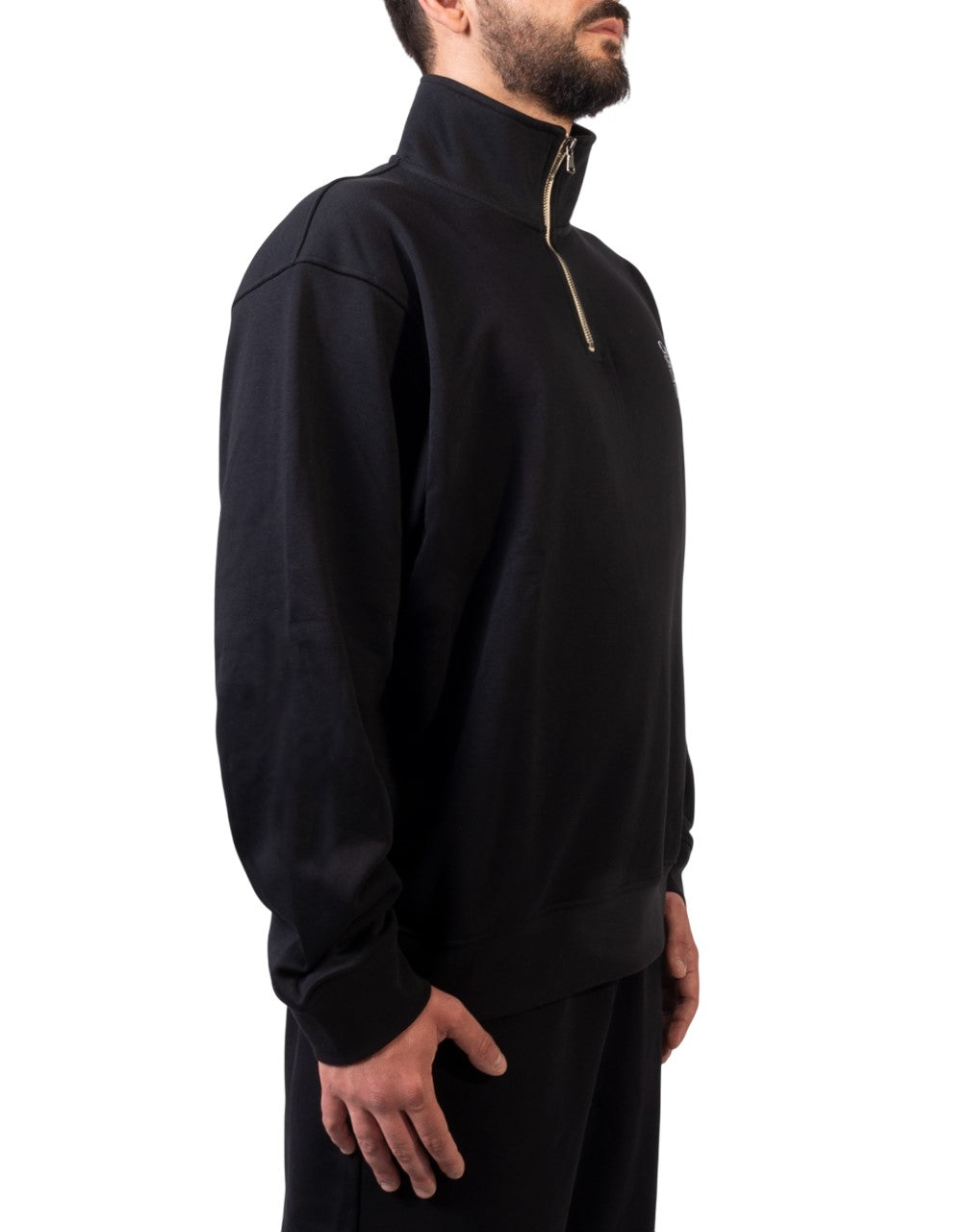 Corsinelabedoli FELPA CON ZIP Nero