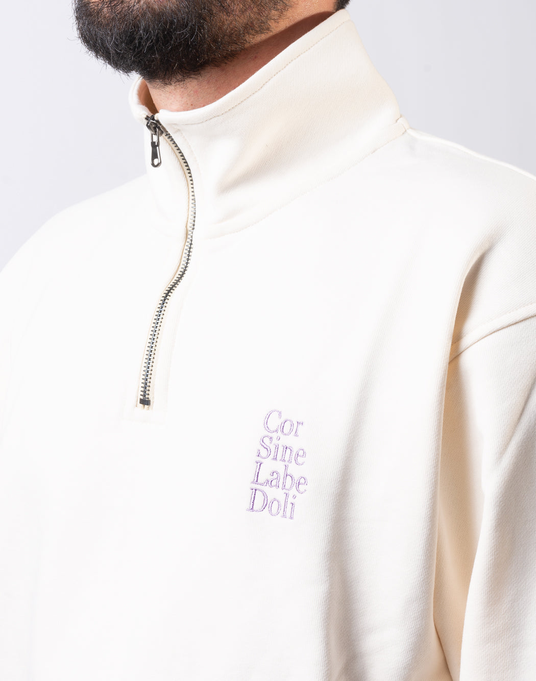 Corsinelabedoli FELPA CON ZIP Neutro