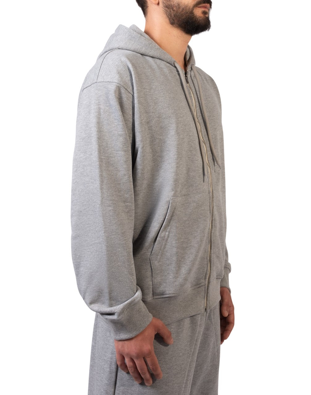 Corsinelabedoli FELPA CON CAPPUCCIO Grigio