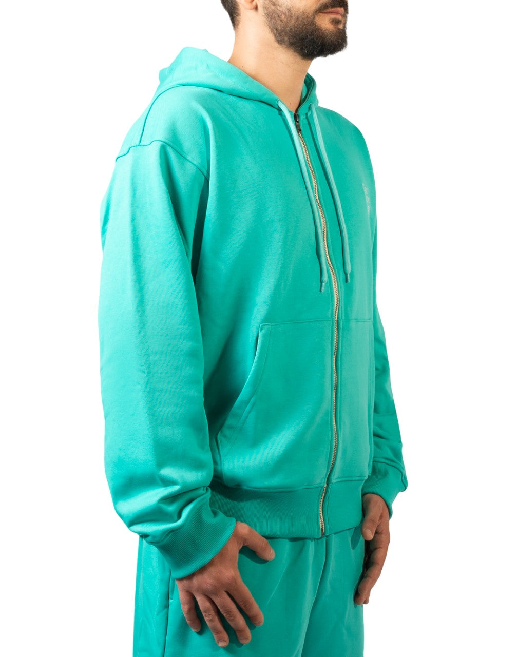 Corsinelabedoli FELPA CON CAPPUCCIO Azzurro